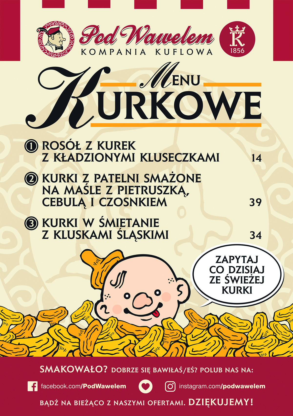 MENU KURKOWE