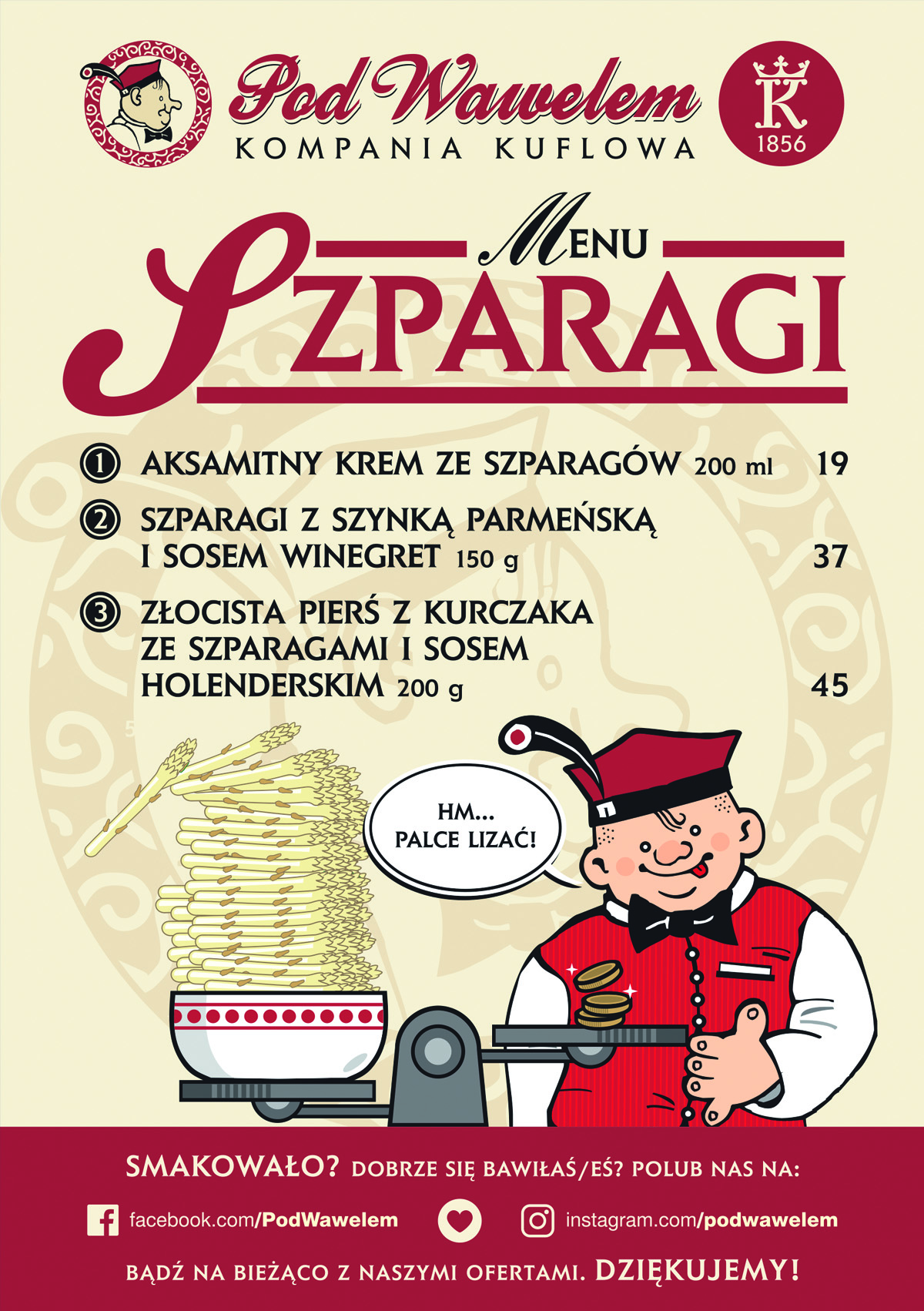 MENU SZPARAGOWE